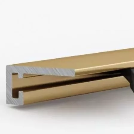 Алюминиевый микроплинтус Laconistiq micro 11 mini золото