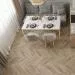 Кварцвиниловая плитка ПВХ Alpine Floor ECO 20-6 Chevron Alpine LVT Дуб Синистра клеевая 