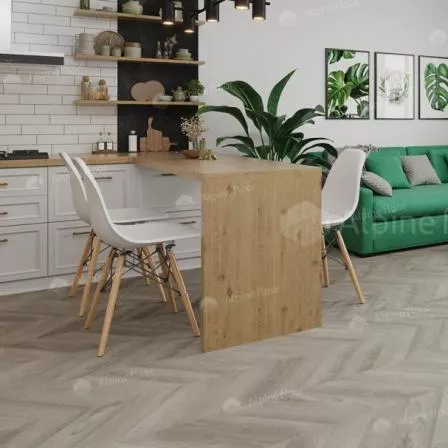 Кварцвиниловая плитка Alpine Floor ECO 20-1 Chevron Alpine LVT Дуб Фантазия клеевая 