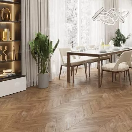 Кварцвиниловая плитка Alpine Floor ECO 20-10 Chevron Alpine LVT Гевуина клеевая 